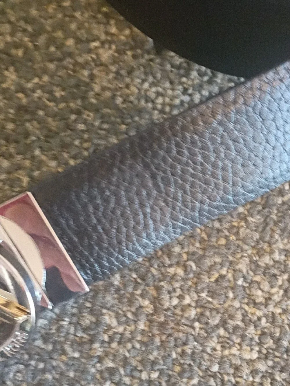 Michael Kors Black Brown Reversible Belt With Gold silver Buckle
